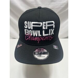 New Era 9Fifty Super Bowl LIX Champions Hat Black Pink Snapback NFL Cap OSFM NEW